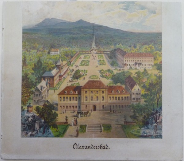 Stich von Alexandersbad aus Fichterlgebirgsmuseum Wunsiedel